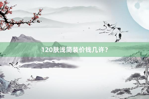 120肤浅简装价钱几许？