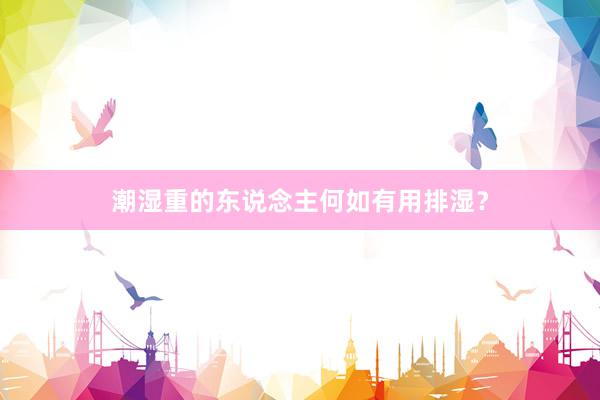 潮湿重的东说念主何如有用排湿？